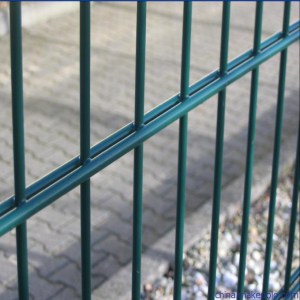 High-Security-Powder-Coating-8-6-8-2D-Fence-Double-Wire-Fence-Panel